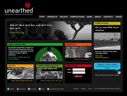 New unearthed website